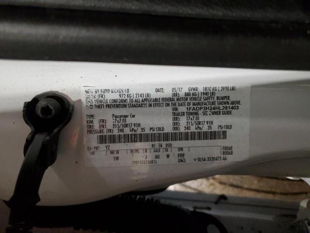 1FADP3H24HL281403 Ford FOCUS SEL