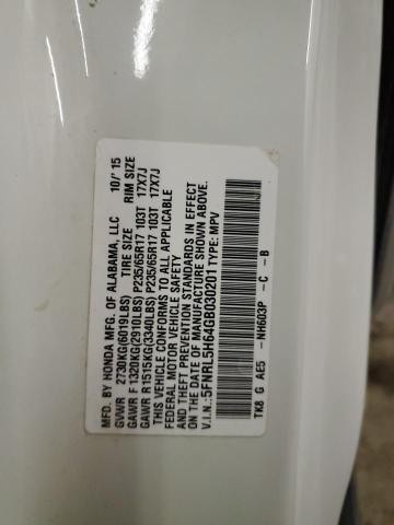 5FNRL5H64GB030201 Honda ODYSSEY EXL