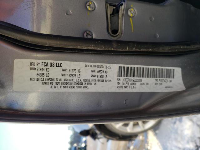 1C3CDFCB1GD593263 Dodge Dart Limited