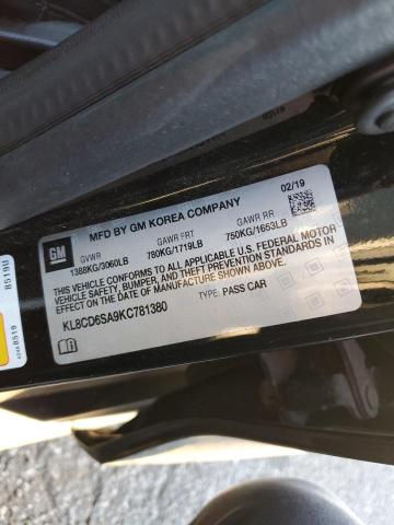 KL8CD6SA9KC781380 Chevrolet SPARK 1LT