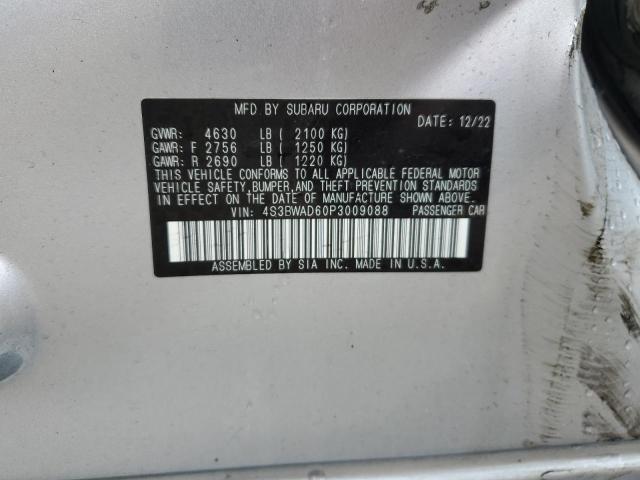 4S3BWAD60P3009088 Subaru Legacy Premium