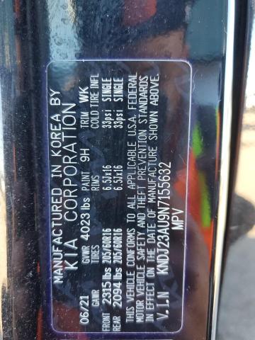 KNDJ23AU9N7155632 KIA SOUL LX