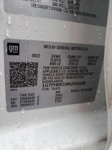 1GTPHDED8NZ616106 GMC Sierra C1500 Slt