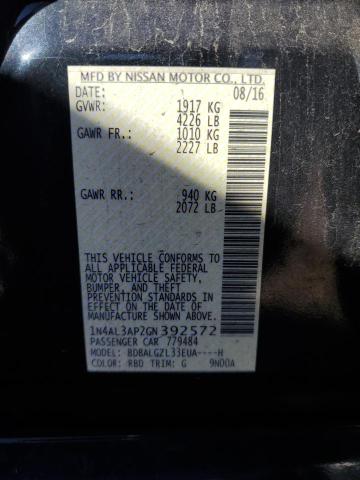 1N4AL3AP2GN392572 Nissan ALTIMA 2.5
