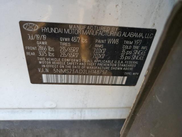 Hyundai Santa Fe Se 2020 5NMS23AD2LH148757 Image 14