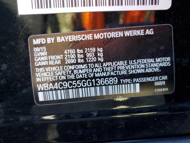 WBA4C9C55GG136689 BMW 428 Xi Gran Coupe Sulev