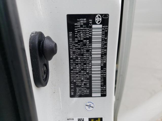 Toyota COROLLA LE 2021 5YFEPMAE0MP234881 Image 13