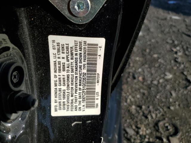19XFC2F51GE235752 Honda Civic Lx
