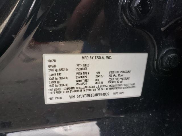 5YJYGDEE5MF064939 Tesla Model Y