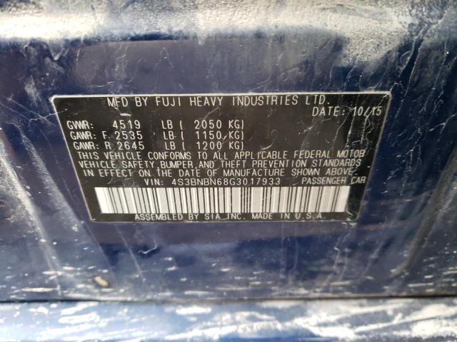 4S3BNBN68G3017933 Subaru Legacy 2.5i Limited