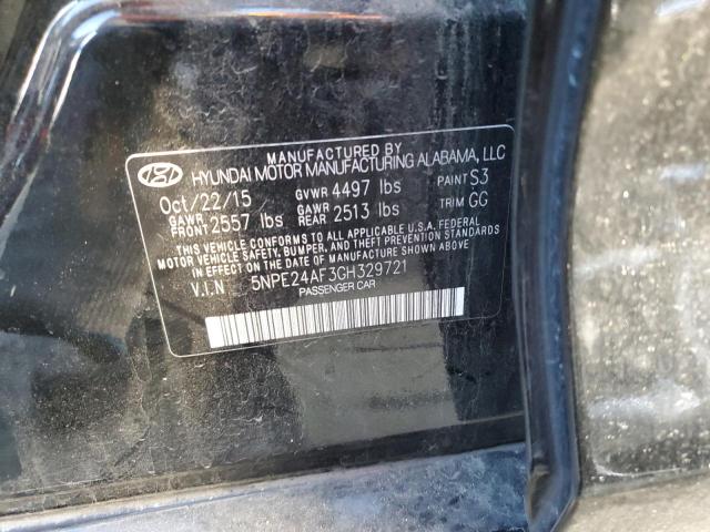 Hyundai SONATA SE 2016 5NPE24AF3GH329721 Image 12