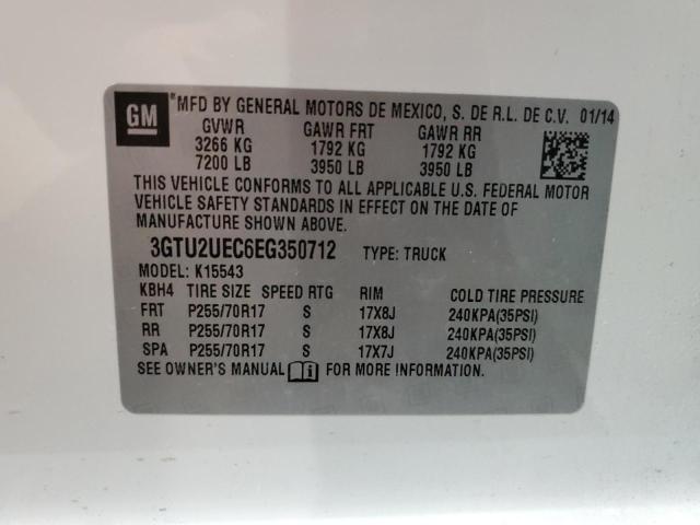 3GTU2UEC6EG350712 GMC Sierra K1500 Sle