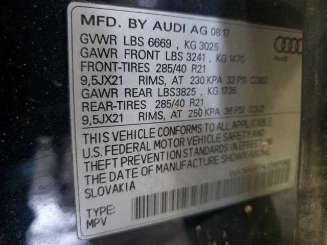 WA1VAAF74JD007082 Audi Q7 Prestige