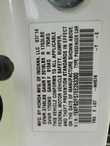 Honda Civic Lx 2014 19XFB2F57EE263300 Image 12