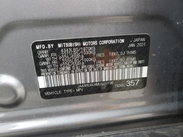 JA4ARUAU4MU020196 Mitsubishi Outlander Sport Es