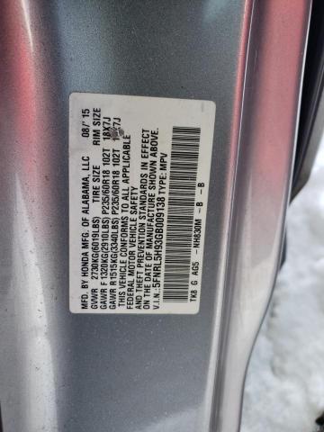 5FNRL5H93GB009138 Honda Odyssey Touring