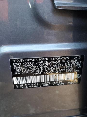 JTHBA1D20G5018436 Lexus IS 200T