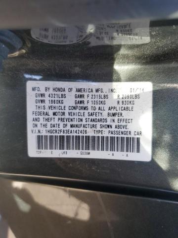 1HGCR2F83EA142406 Honda ACCORD EXL