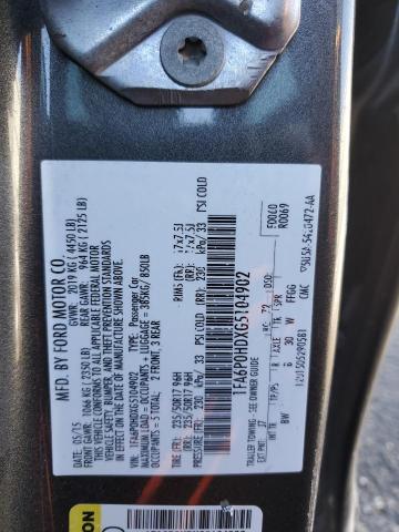 1FA6P0HDXG5104902 Ford FUSION SE