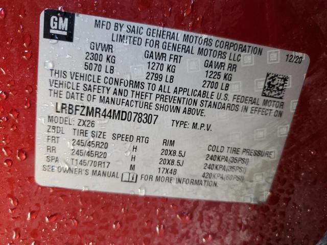 LRBFZMR44MD078307 Buick Envision Preferred