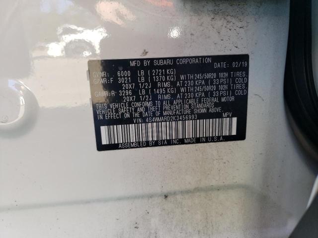 4S4WMARD2K3456993 Subaru Ascent Touring