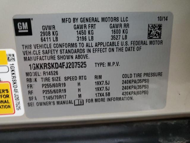 1GKKRSKD4FJ207525 GMC Acadia Slt-2