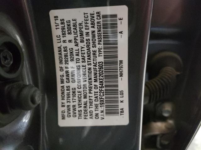 19XFC2F64KE202603 Honda Civic Lx