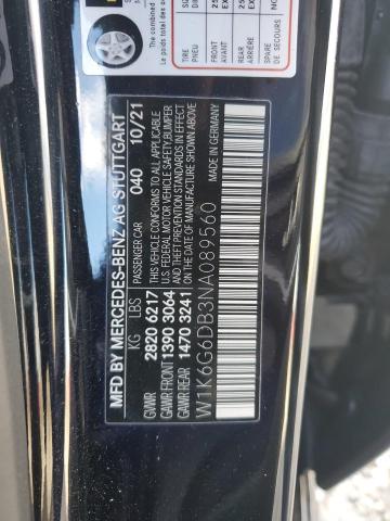 W1K6G6DB3NA089560 Mercedes-Benz S 500 4matic