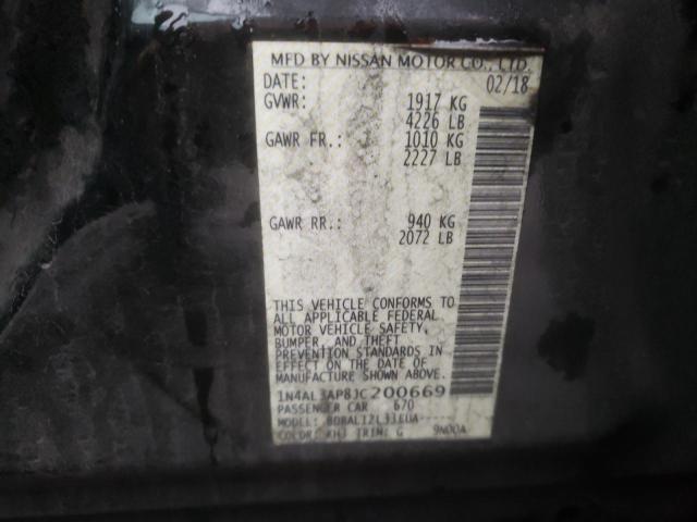 1N4AL3AP8JC200669 Nissan ALTIMA 2.5