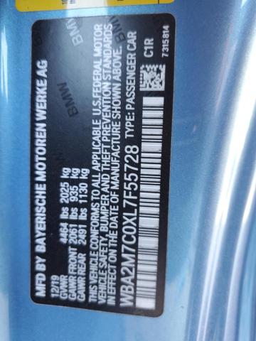 WBA2M7C0XL7F55728 BMW 230I