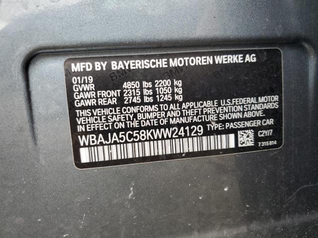 WBAJA5C58KWW24129 BMW 530 I