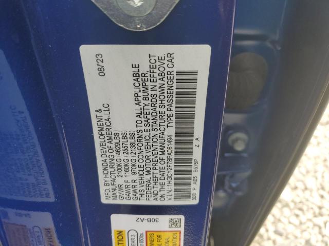 1HGCY2F78PA061494 Honda Accord Hybrid Sport-l