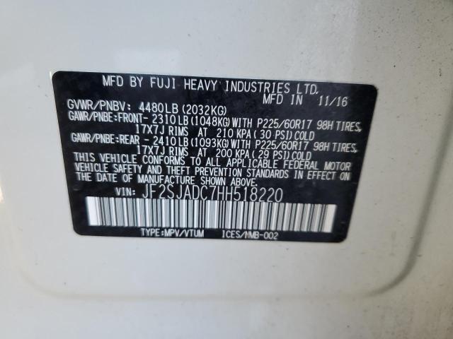 JF2SJADC7HH518220 Subaru Forester 2.5i Premium