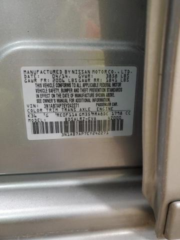 3N1AB7AP7EY242271 Nissan SENTRA S
