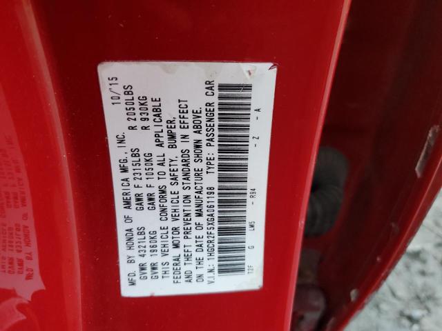 1HGCR2F5XGA061198 Honda Accord Sport