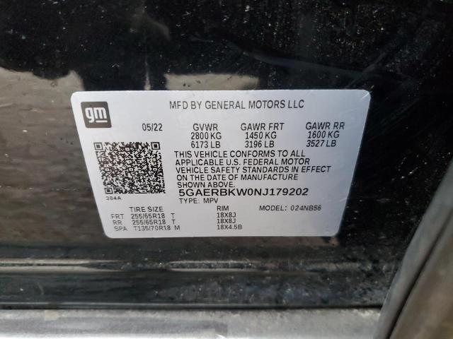 5GAERBKW0NJ179202 Buick Enclave Essence