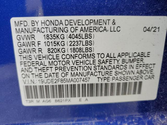 19UDE2F85MA007457 Acura Ilx Premium A-spec