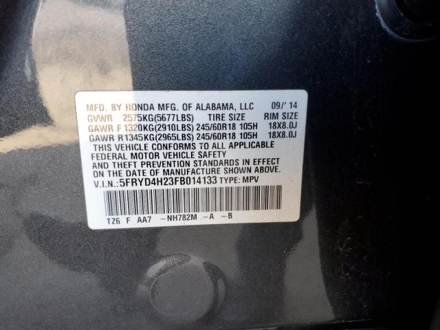 5FRYD4H23FB014133 Acura MDX