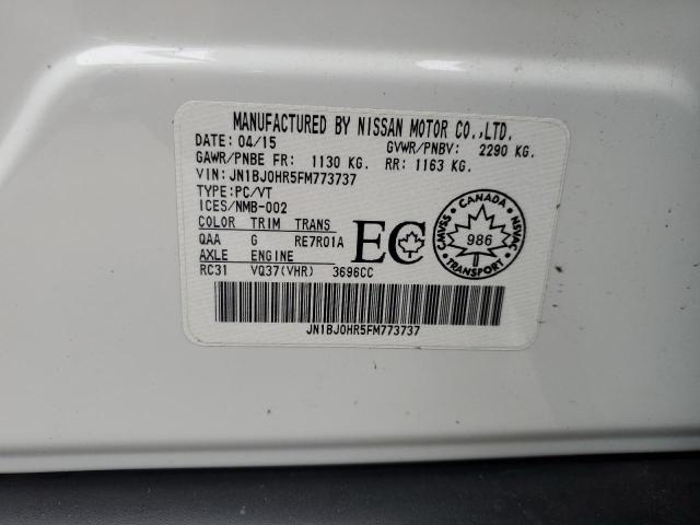 JN1BJ0HR5FM773737 Infiniti QX50