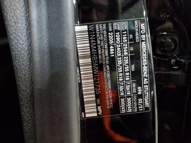 W1N4M4HB5MW121735 Mercedes-Benz Glb 250 4matic