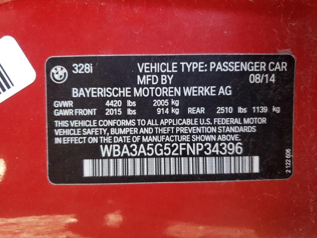 WBA3A5G52FNP34396 BMW 328 I