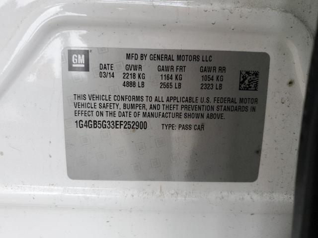 1G4GB5G33EF252900 Buick Lacrosse