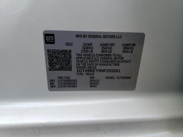 1GT49REY9NF255261 GMC Sierra K2500 Denali