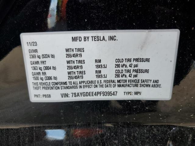 7SAYGDEE4PF939547 Tesla Model Y