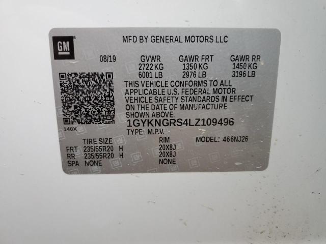 1GYKNGRS4LZ109496 Cadillac Xt5 Sport