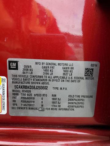 5GAKRBKD3EJ293602 Buick Enclave