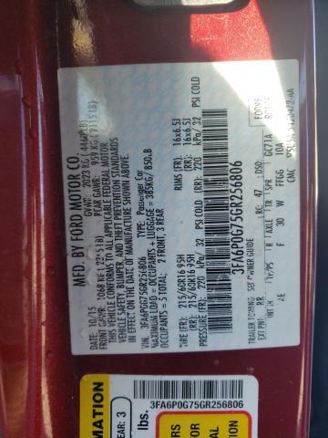 3FA6P0G75GR256806 Ford FUSION S