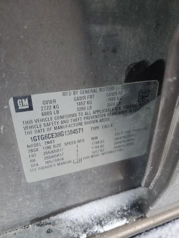 1GTG6CE38G1304571 GMC CANYON SLE