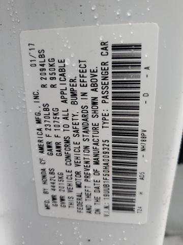 19UUB1F50HA009325 Acura TLX TECH