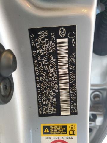 JTHBK1GG0F2199218 Lexus ES 350